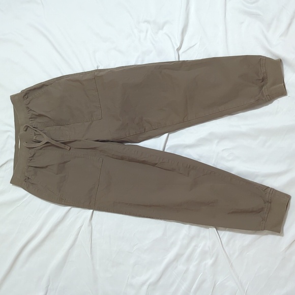 Madewell Twill Drawstring Jogger Pants, Color Distant Surplus Size XXS - Picture 2 of 16